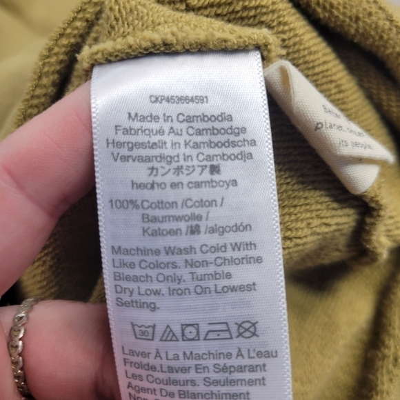 Madewell (Re)sourced Cotton Relaxed Hoodie Sweatshirt in Olive Surplus - Picture 6 of 7